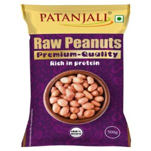 PATANJALI RAW PEANUTS  500 GM