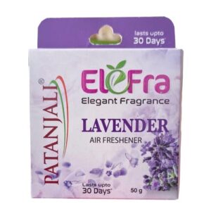 PATANJALI ELEFRA AIR FRESHNER 50GM× 4 PIC (JAS+ROS+SAN+LAV)